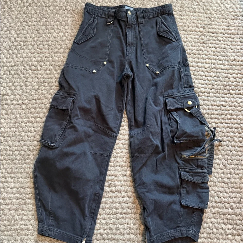 Gap x Cult Gaia black cargo pants - Picture 3 of 5